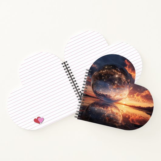 Surreal Reflective Sphere Containing Stars ノートブック (内部)