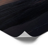 Surreal Reflective Sphere Containing Stars ポスター (角)