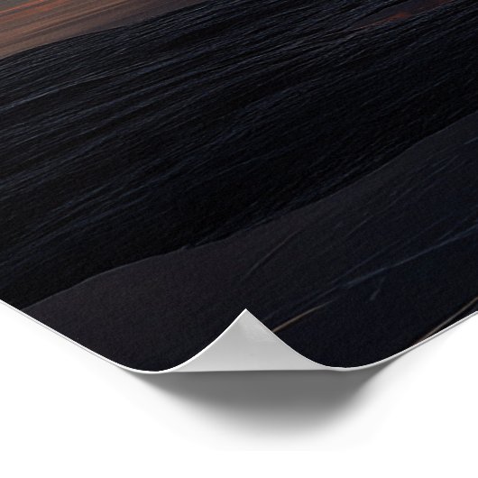 Surreal Reflective Sphere Containing Stars ポスター (角)