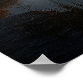 Surreal Reflective Sphere With Sunset Clouds Over  ポスター (角)