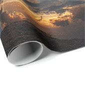 Surreal Reflective Sphere With Sunset Clouds Over  ラッピングペーパー (ロールコーナー)