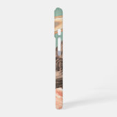 Surreal Saturn Over Mountain Valley iPhone 16ケース (左側面)