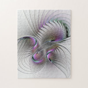 Surreal Shy Beauty Modern Abstract Fractal Art ジグソーパズル