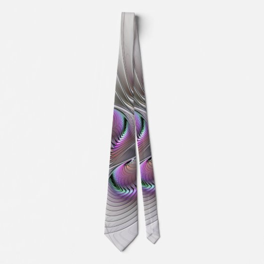 Surreal Shy Beauty Modern Abstract Fractal Art ネクタイ (正面)