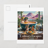 Surreal Soup Hot Tub Adventures Advertisement ポストカード (正面/裏面)