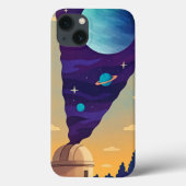  Surreal Space Observatory Phone Case – Cosmic Fan Case-Mate iPhoneケース (裏面)