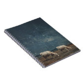 Surreal Starfield Pasture Cow Notebook ノートブック (右側)