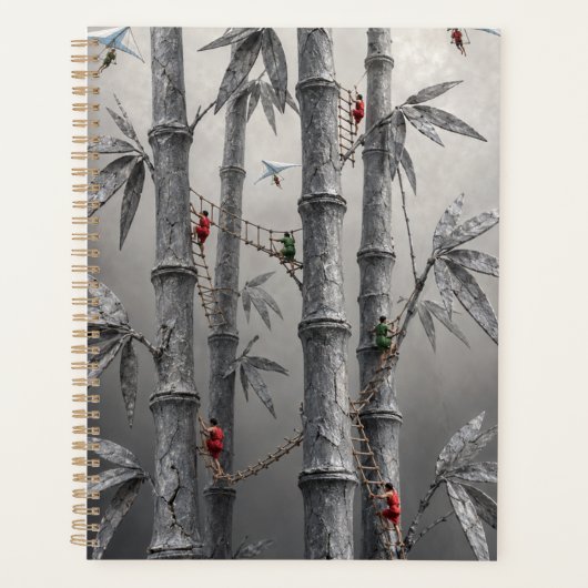 Surreal Stone Bamboo Adventure Hardcover Notebook プランナー手帳 (正面)