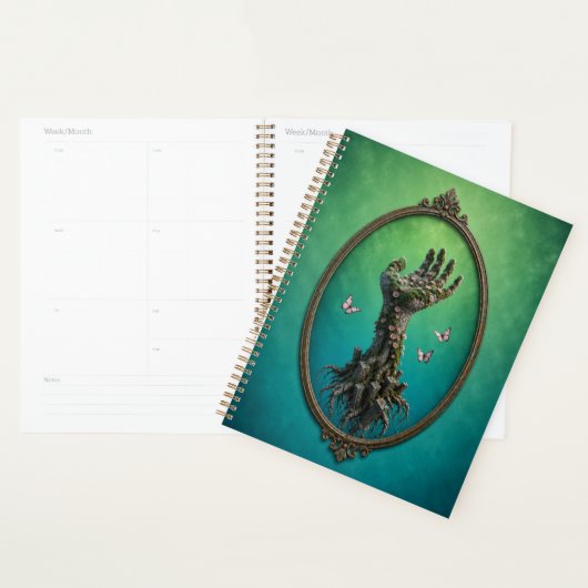 Surreal Stone Hand Daisies Notebook プランナー手帳 (ディスプレー)