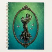 Surreal Stone Hand Daisies Notebook プランナー手帳 (正面)