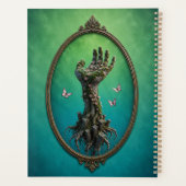 Surreal Stone Hand Daisies Notebook プランナー手帳 (裏面)