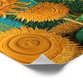 Surreal Sunflowers of Yarn ポスター (角)