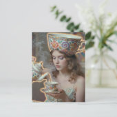 Surreal Tea Woman  ポストカード (スタンド正面)