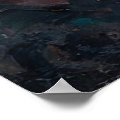 Surreal Time Trap Clock Human Concept Wall Art ポスター (角)