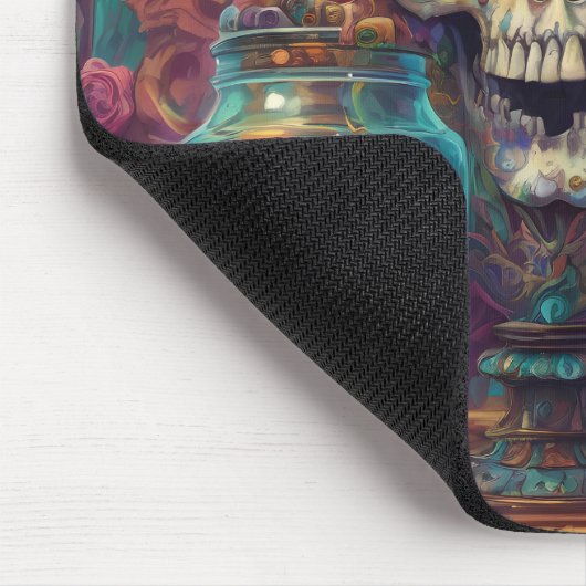 "Surreal Top Hat Skull" Art Mouse Pad マウスパッド (コーナー)