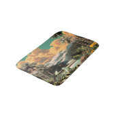 Surreal Tropical Valley With Palm Trees バスマット (アングル)