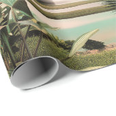 Surreal Tropical Valley With Palm Trees ラッピングペーパー (ロールコーナー)