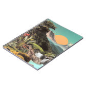 Surreal Tropical Valley With Waterfalls ノートブック (左側)