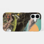 Surreal Tropical Valley With Waterfalls iPhone 16ケース (裏面横)