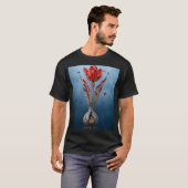 Surreal Tulip Fantasy Art T-Shirt Tシャツ (正面フル)