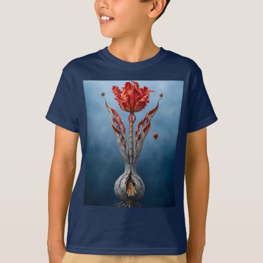 Surreal Tulip Fantasy Art T-Shirt Tシャツ (正面)