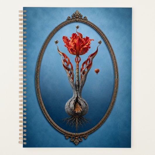 Surreal Tulip Fantasy Hardcover Notebook プランナー手帳 (正面)