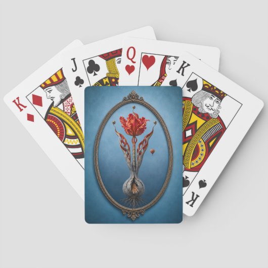 Surreal Tulip Fantasy playing cards トランプ (裏面)