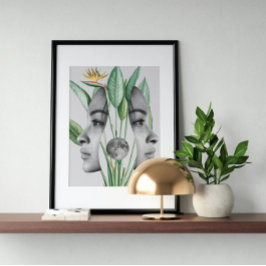 Surreal vintage crazy art  ポスター