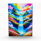 Surreal Waterfall Fantasy Art フォトブロック (正面)