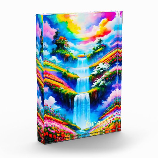 Surreal Waterfall Fantasy Art フォトブロック (左)