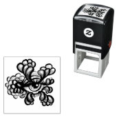 Surreal Weirdcore Eye Artwork - Dreamy Whimsigoth セルフインキングスタンプ (インサイチュ)