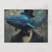 Surreal Whale in a Suit ポストカード (正面)