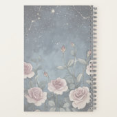 Surreal Woman Celestial Floral Doodle Journal ノートブック (裏面)