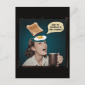 Surreal Woman, Eggs for Breakfast In this economy ポストカード (正面)