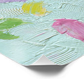 Surreal Woman Floral Eyes Petals Wind Wall Art ポスター (コーナー)