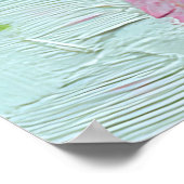 Surreal Woman Floral Eyes Petals Wind Wall Art ポスター (角)