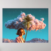 Surreal Woman with Palm Tree ポスター (正面)