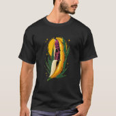 Surreal Yellow Banana Fruit with Skeleton Inside F Tシャツ (正面)