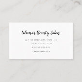 Surreal Zebra Printストライプ Business Card 名刺 (裏面)