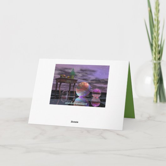 Surrealisticクリスマスカードのwthの季節の挨拶 シーズンカード (裏面)