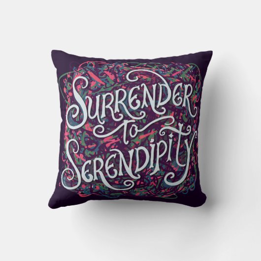 Surrender to Serendipity クッション (裏面)