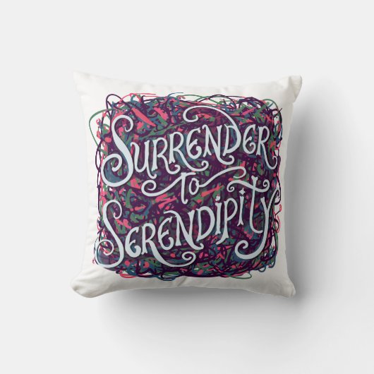 Surrender to Serendipity クッション (正面)
