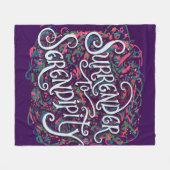 Surrender to Serendipity フリースブランケット (正面(横))