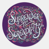 Surrender to Serendipity ラウンドシール (正面)