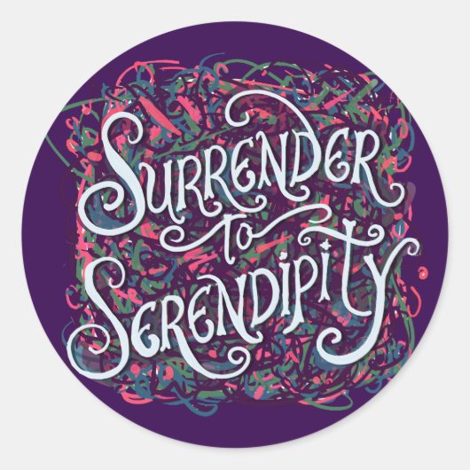 Surrender to Serendipity ラウンドシール (正面)