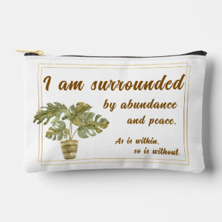 Surrounded by Abundance and Peace Canvas Bag アクセサリーポーチ
