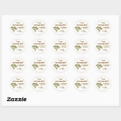 Surrounded by Abundance and Peace Round Sticker ラウンドシール (シート)