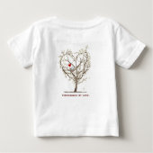 Surrounded by love ベビーTシャツ (裏面)