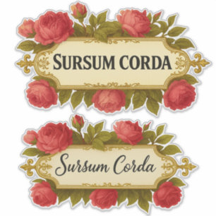 Sursum Corda Vintage Rose カトリック シール