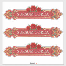 Sursum Corda Vintage Rose Catholic 